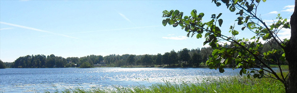 Blick über den See Unnen